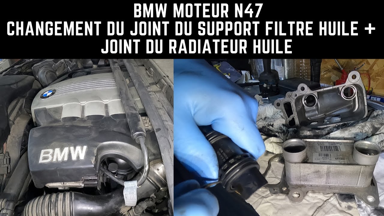 fuite SUPPORT FILTRE HUILE BMW N47 ( 118D 120D 318D 320D 520D )