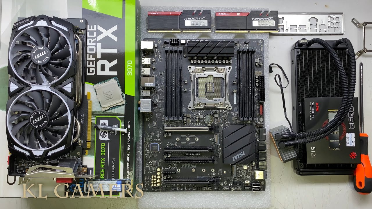 intel Core i7 7800X msi X299 RAIDER G-SKILL TRIDENT Z GTX1080Ti Gaming PC Build Benchmark