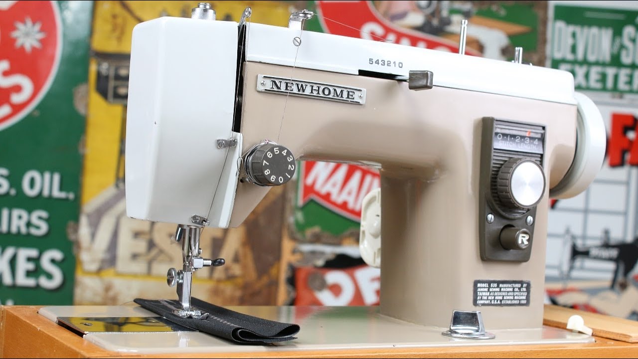 Demonstrating a New Home Janome Sewing Machine