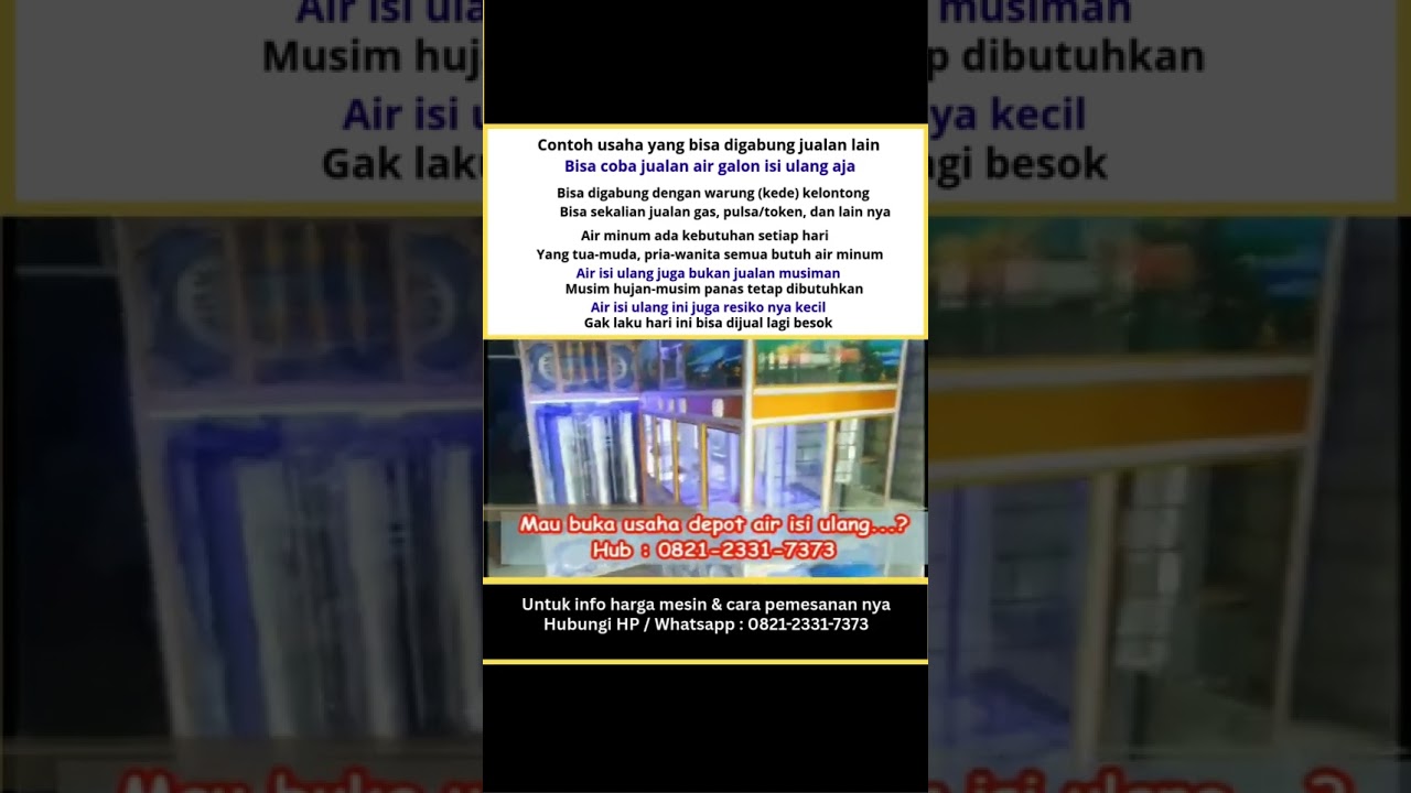 Jual mesin depot air isi ulang 