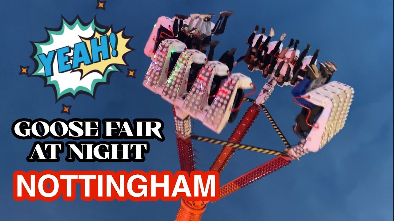 Nottingham UK Goose fair 2024 at night #goosefair #uk #nottingham #night