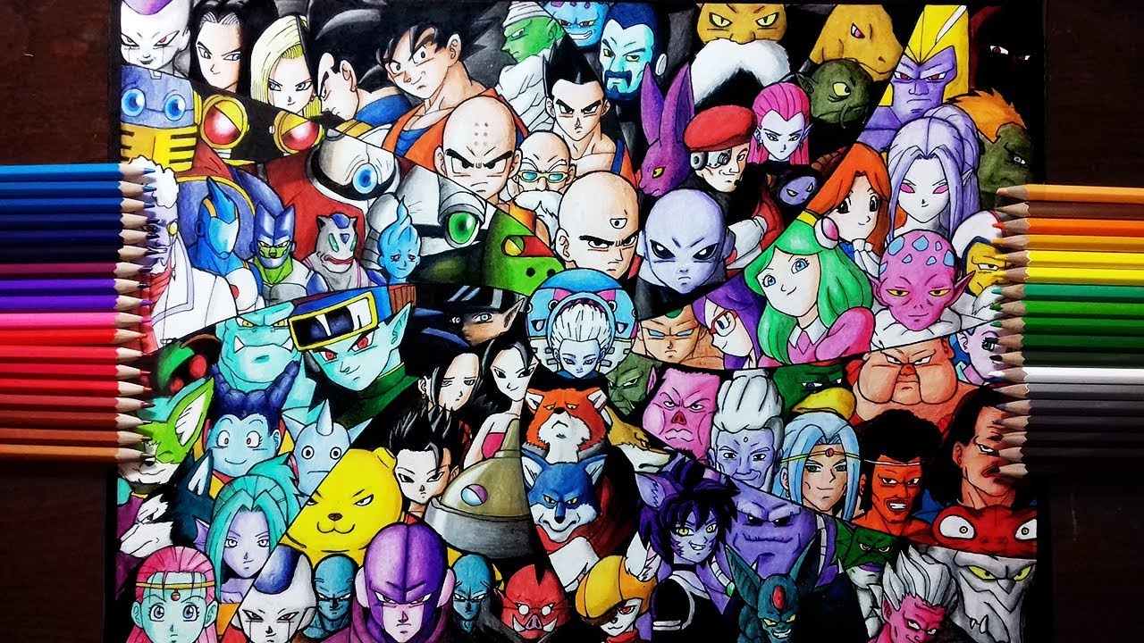 Drawing All 80 Fighters Of The Tournament Of Power