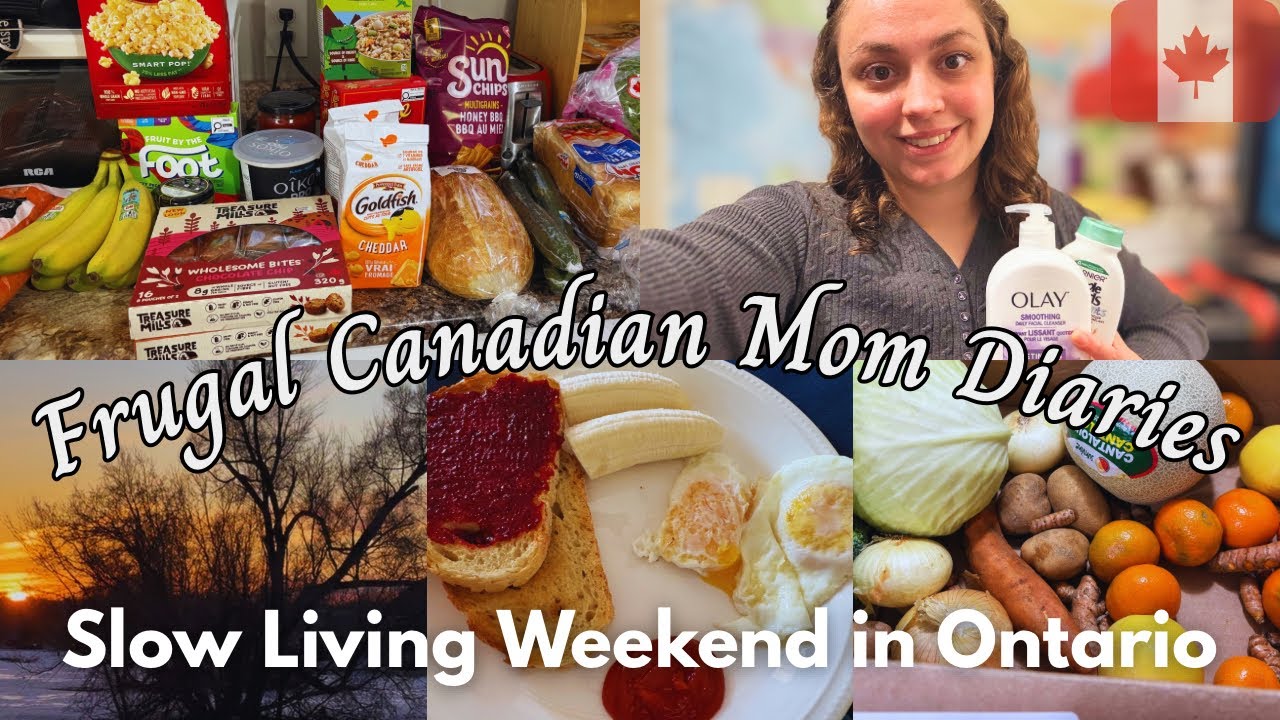 Canadian Mom of 3 | Slow Living Weekend Routine | Frugal Living | Homemaker Lifestyle Vlog 🧺 
