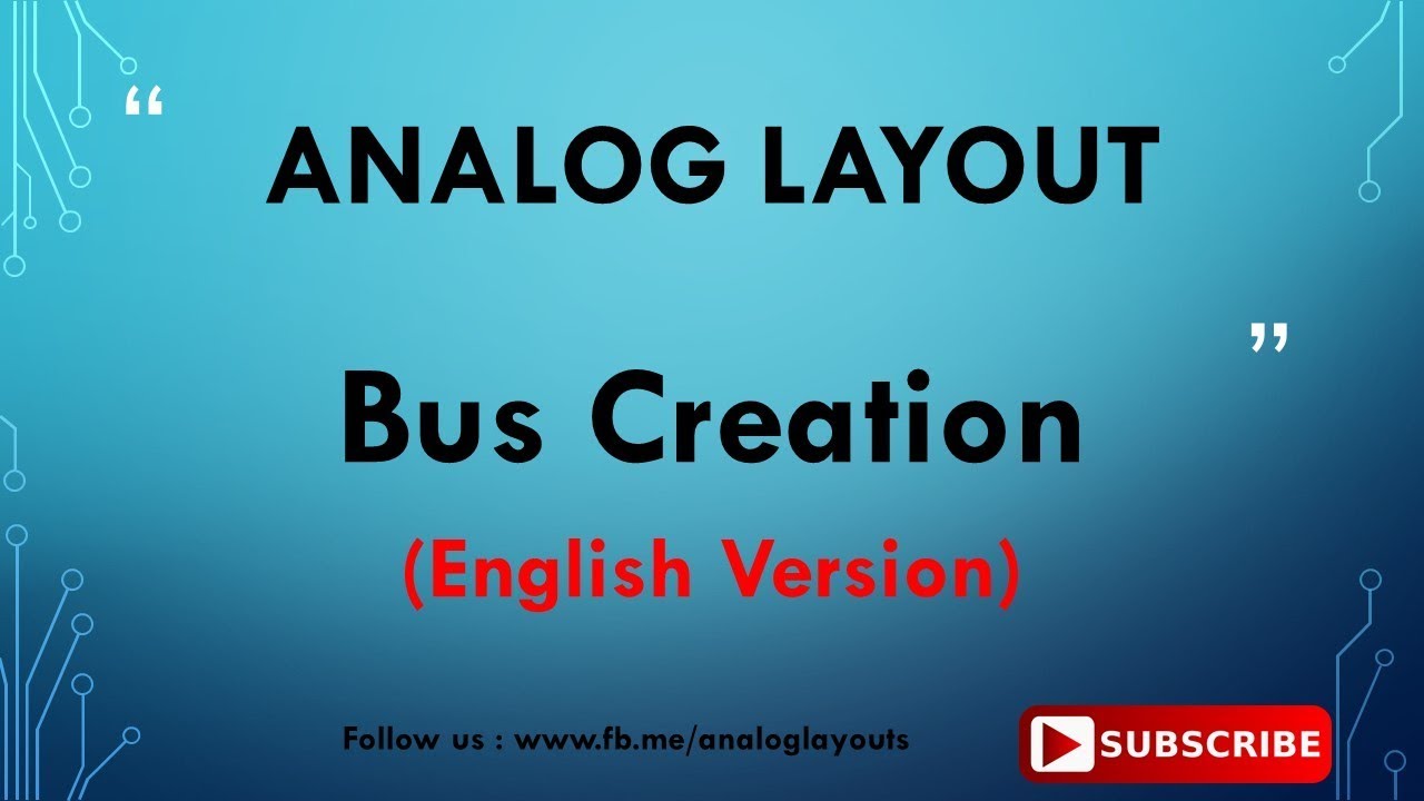 Bus Creation