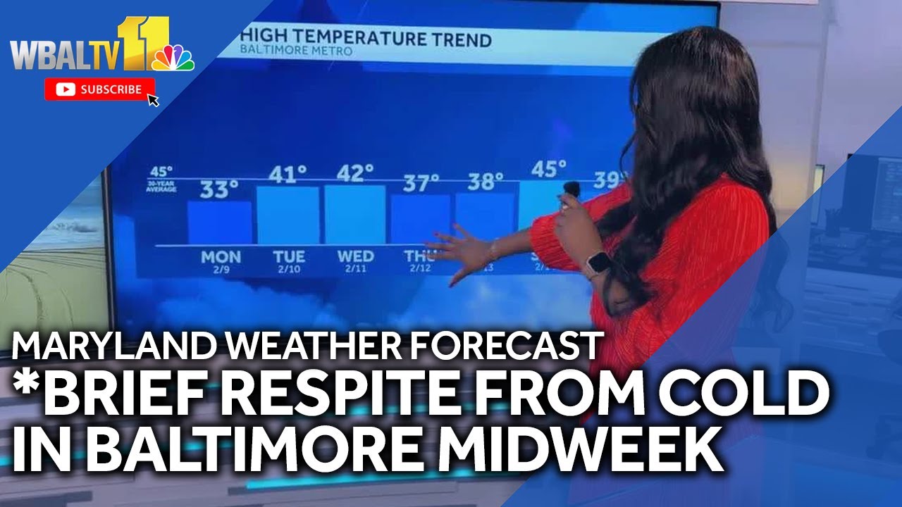 Brief respite from bitter cold coming to Baltimore