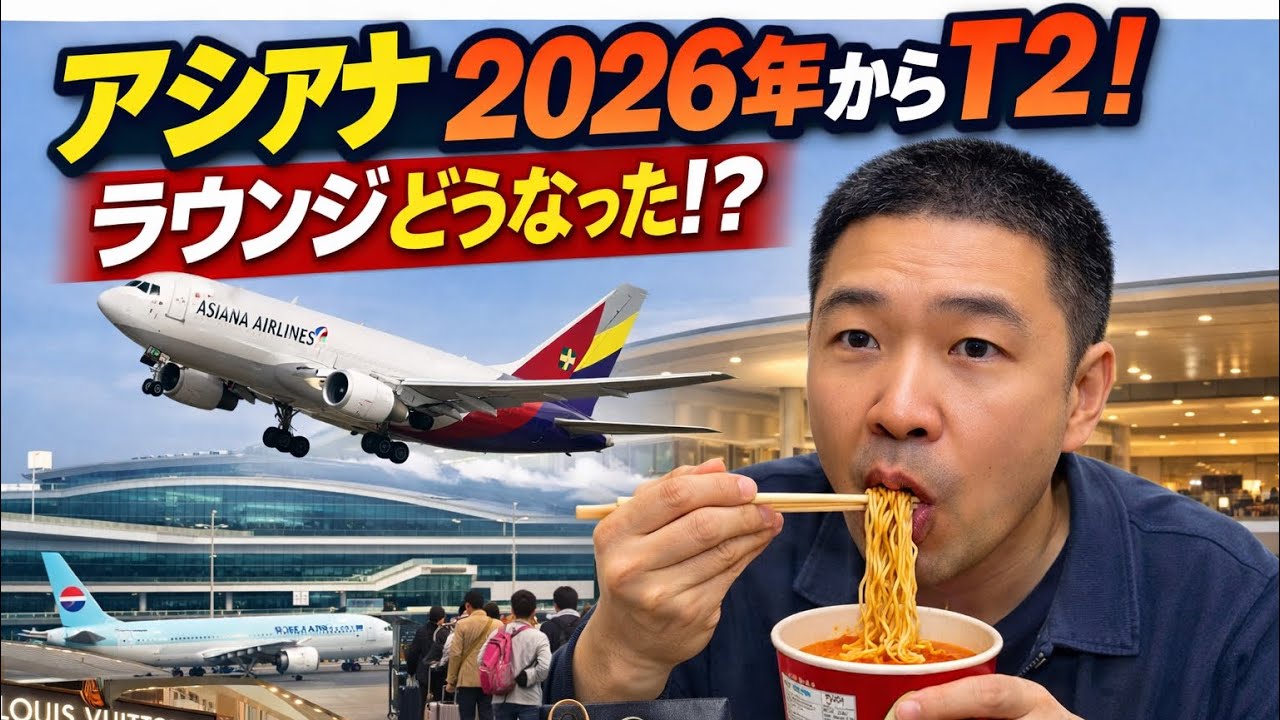 🇰🇷アシアナ航空が2026年仁川空港第2ターミナルに変わりました！免税店とラウンジはどんな？
