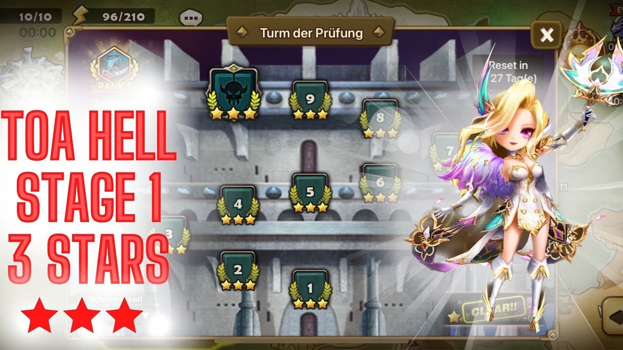 TOA Hell Stage 1 Laima 3 Stars F2P Team // July 2023