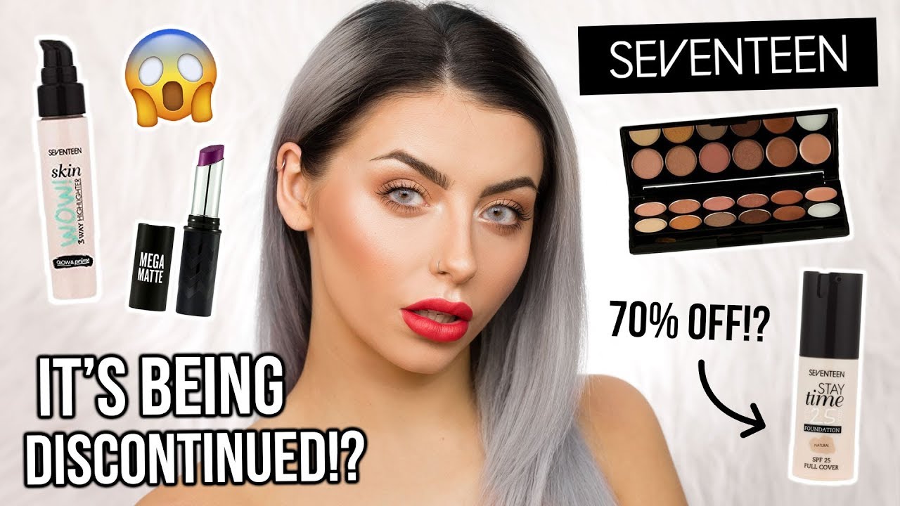 TESTING SEVENTEEN / 17 MAKEUP ! FULL FACE OF DRUGSTORE FIRST IMPRESSIONS