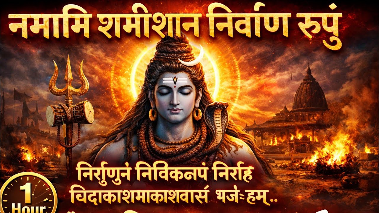 नमामि शमीशान निर्वाण रूपं 🙏 | Non Stop Shiv Bhajan | ॐ नमः शिवाय | Powerful Shiva Stotra