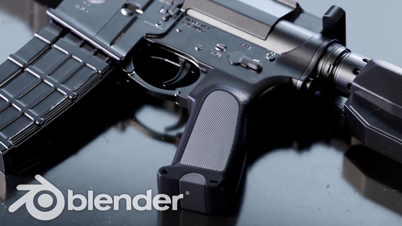 Blender Gun Texturing Tutorial - Grip Knurling (Aryan)