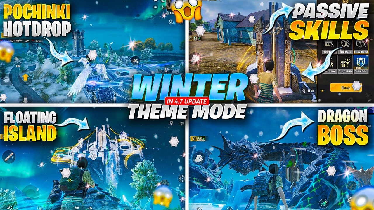 4.7 Glacier Theme Mode is Here | Ancient Beast Boss | Floating Island  Extra Recall | PUBGM 