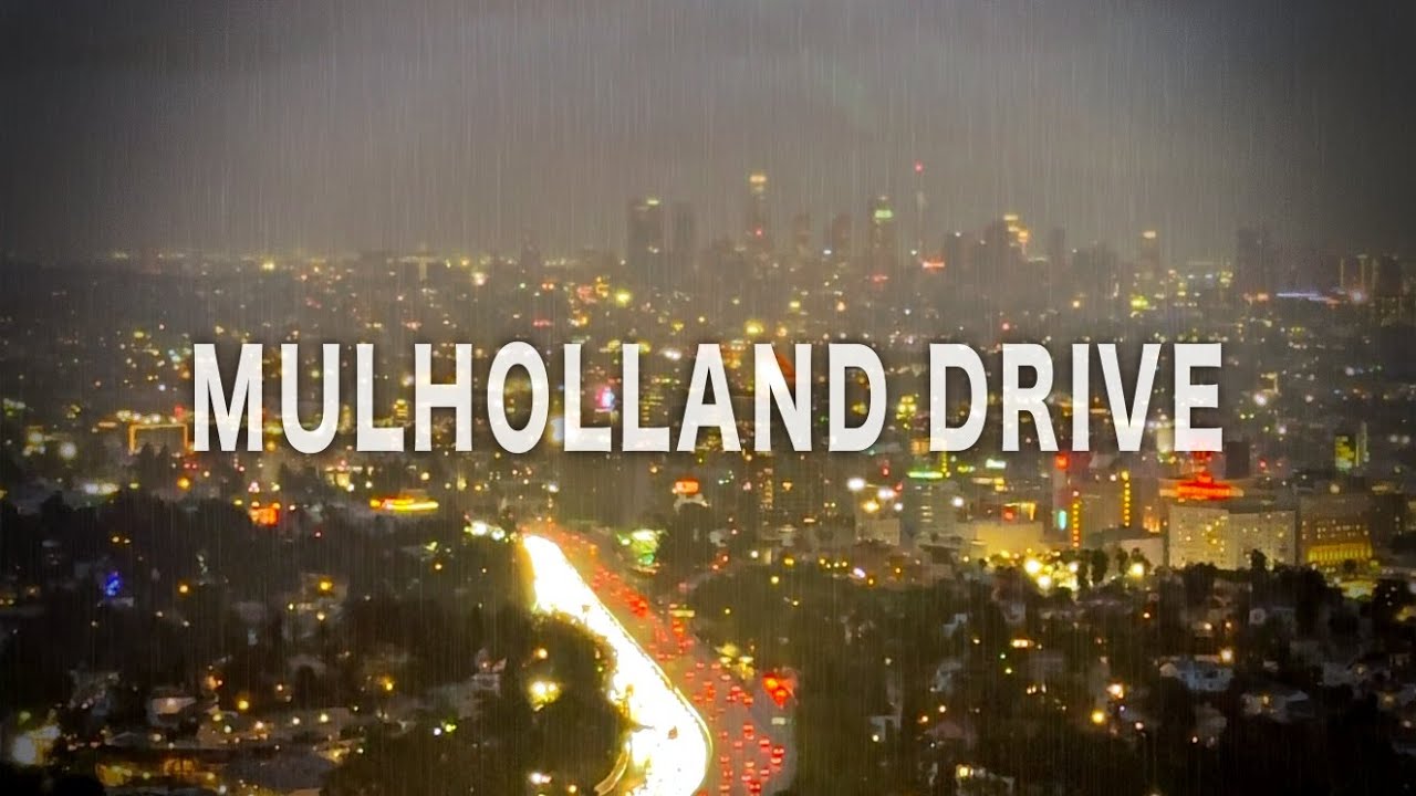 Driving Mulholland Drive on a Rainy Day, 4K HDR Video 🎥