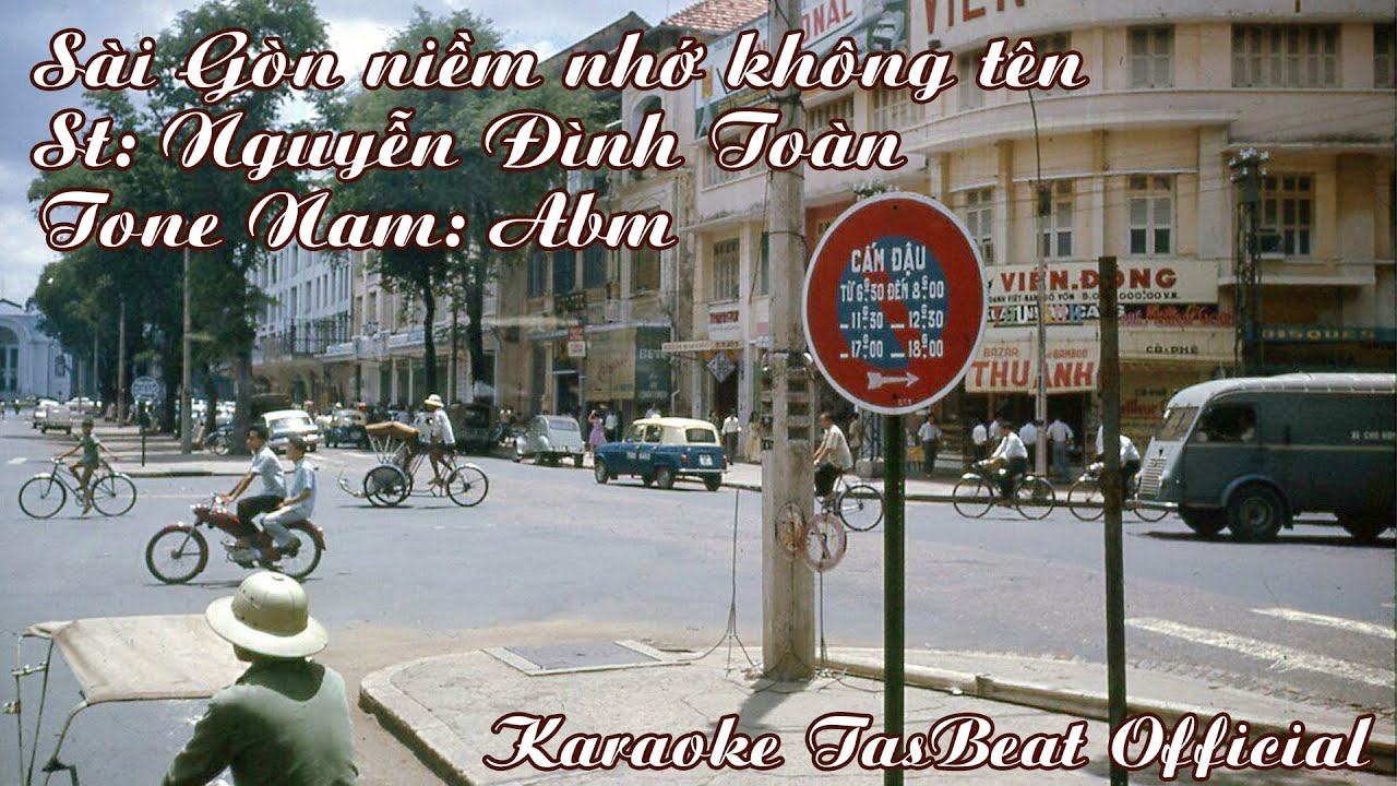 Karaoke Sài Gòn Niềm Nhớ Không Tên Tone Nam | TAS BEAT
