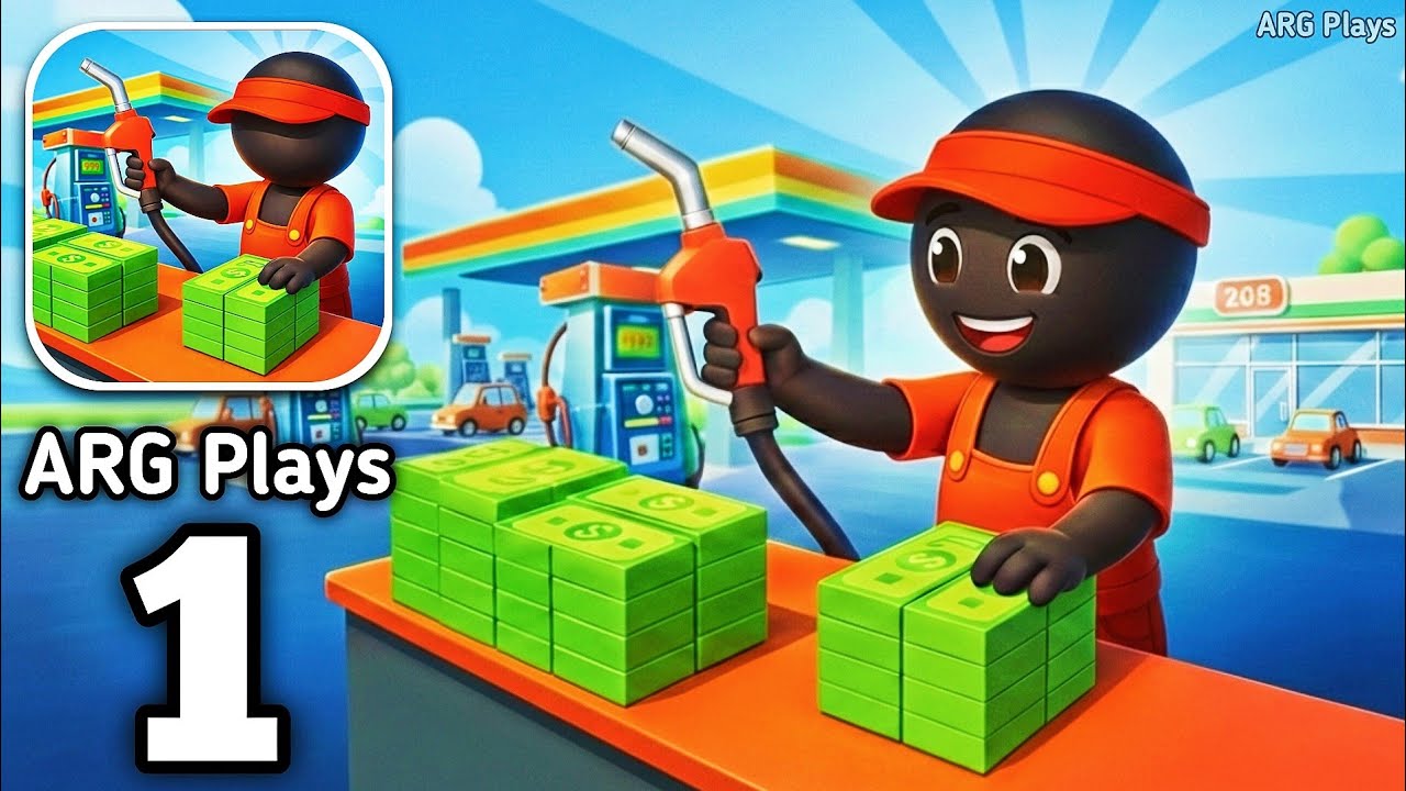 Gas Station - Idle Game Gameplay Walkthrough Part 1 - Gas Station Tycoon 