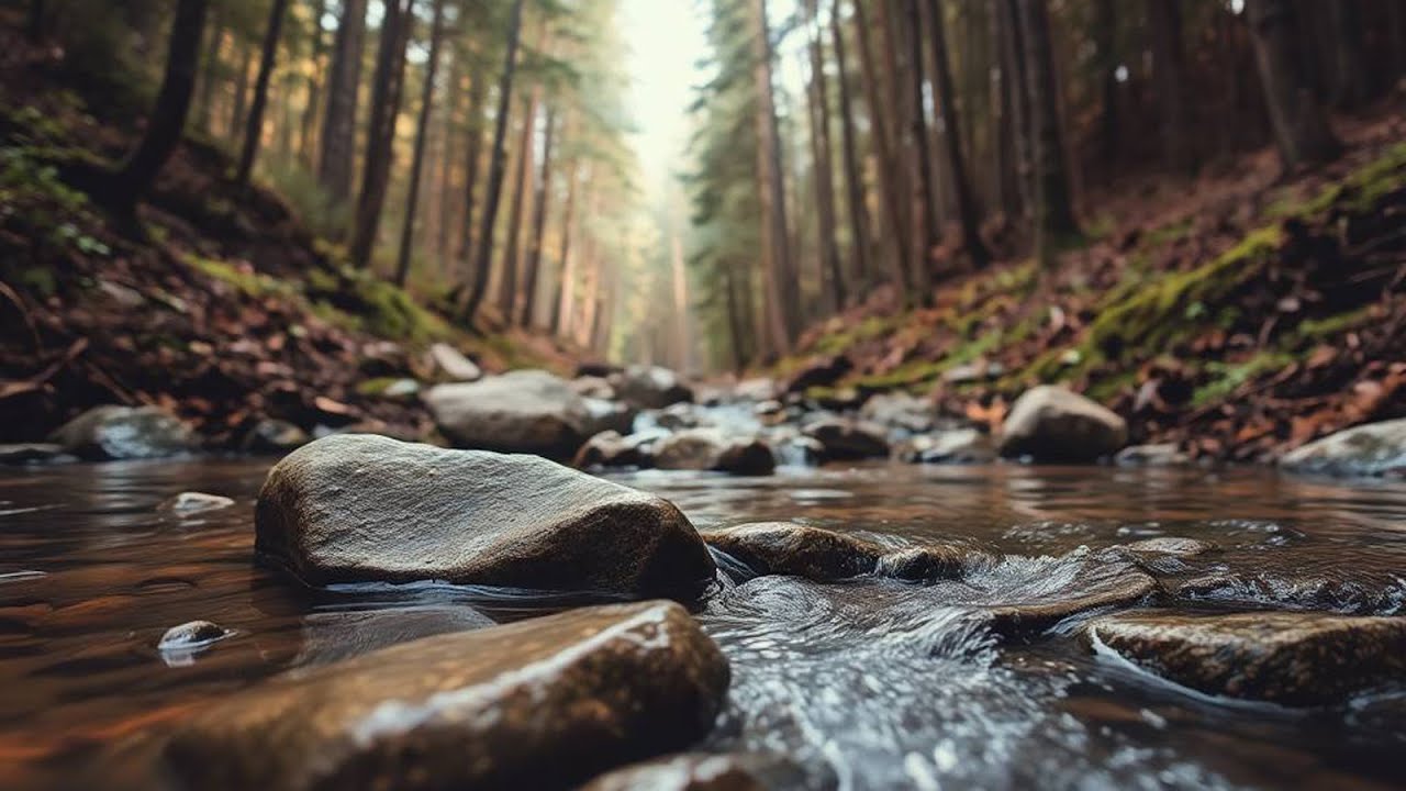 Nature Healing Sounds  | Relaxing River Water Ambience ASMR