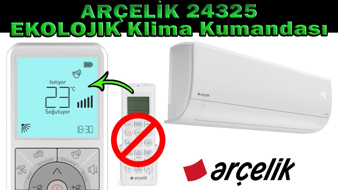ARÇELİK 24325 EKOLOJİK Klima Kumandası YT
