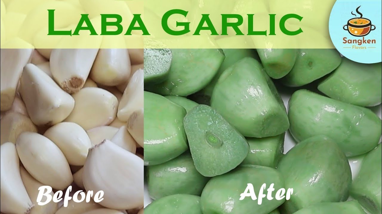 Laba Garlic Recipe। How to make Chinese Laba( green) Garlic Pickle । Traditional garlic dish