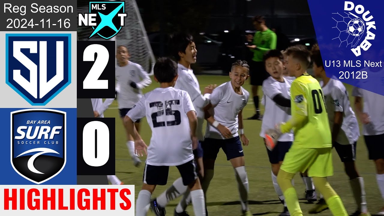 Silicon Valley SA 12B 2-0 Bay Area Surf 12B | MLS Next U13 | 2024-11-16 | HL