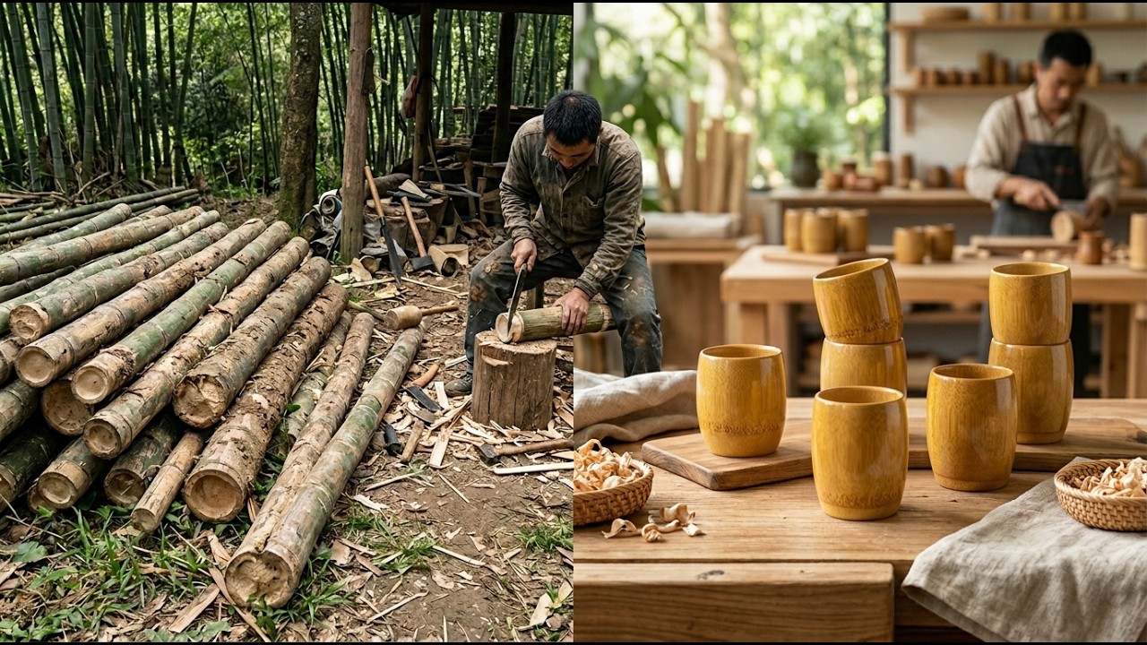 Inside The United States Bamboo Cup Factory How Millions Of Bamboo Cups Are Made (Full Process)