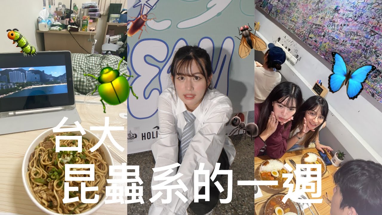 Vlog｜台大昆蟲系到底在幹嘛？？🍳 🌐＂₊˚☁️📋