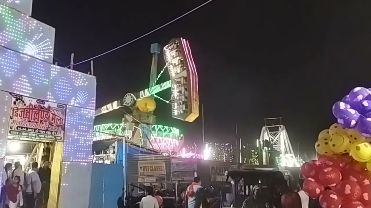 you are welcome 👉 Disneyland mela Gaya 2023 | total fun and masti | night view Disney mela gaya