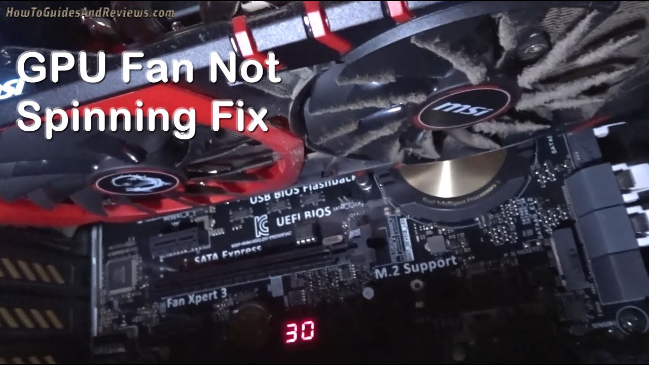 Computer GPU Fans Not Spinning Quick FIX - Sticky Fans Solution