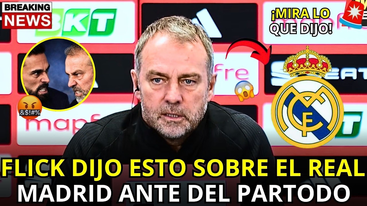 🚨¡BOMBAZO!¡FLICK FUE PROTAGONISTA EN LA RUEDA DE PRENSA PREVIA AL CHOQUE ANTE EL ATLÉTICO DE MADRID!