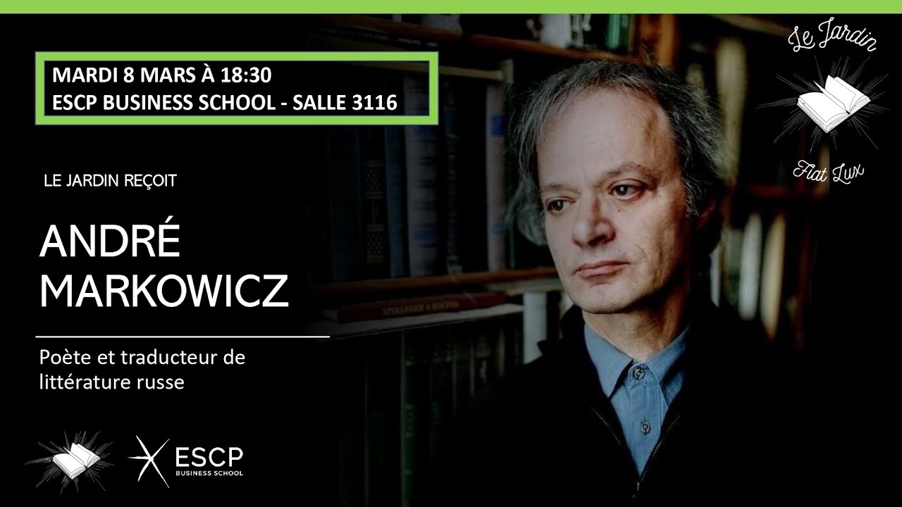 Conférence : Le Jardin reçoit André Markowicz