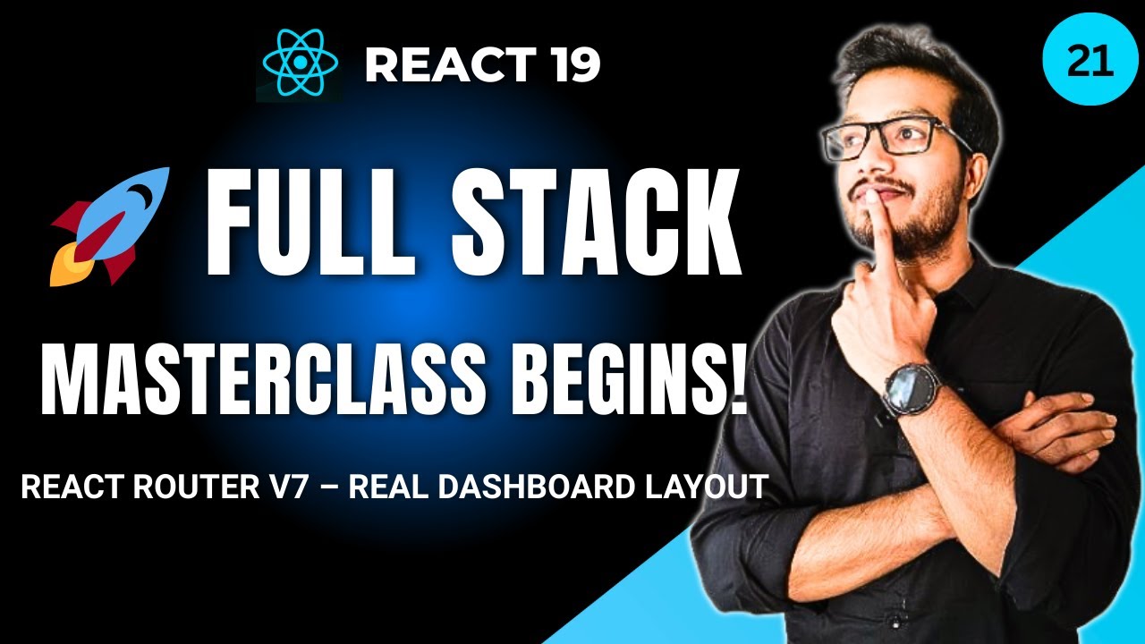 React 19 Full Stack Masterclass Ep 21 – Real Dashboard Layout with Sidebar & Header