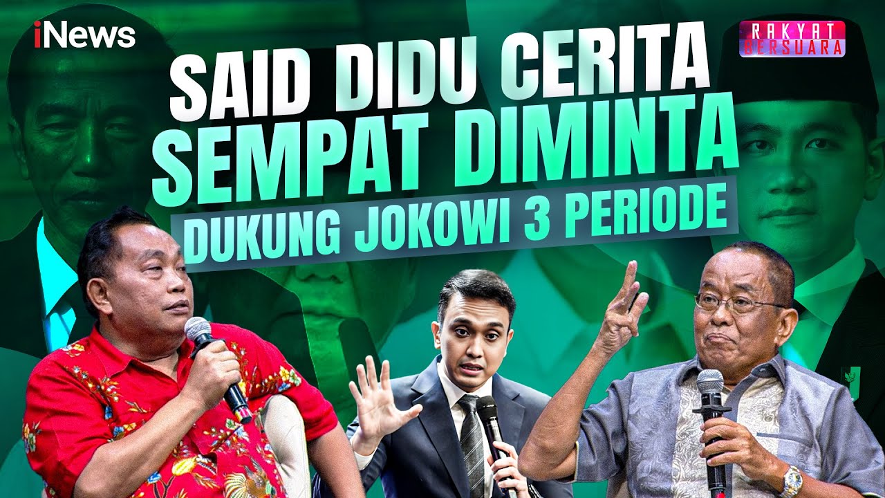 Cerita Said Didu Sempat Diminta Dukung Jokowi 3 Periode oleh Tokoh Besar | Rakyat Bersuara | 06/05
