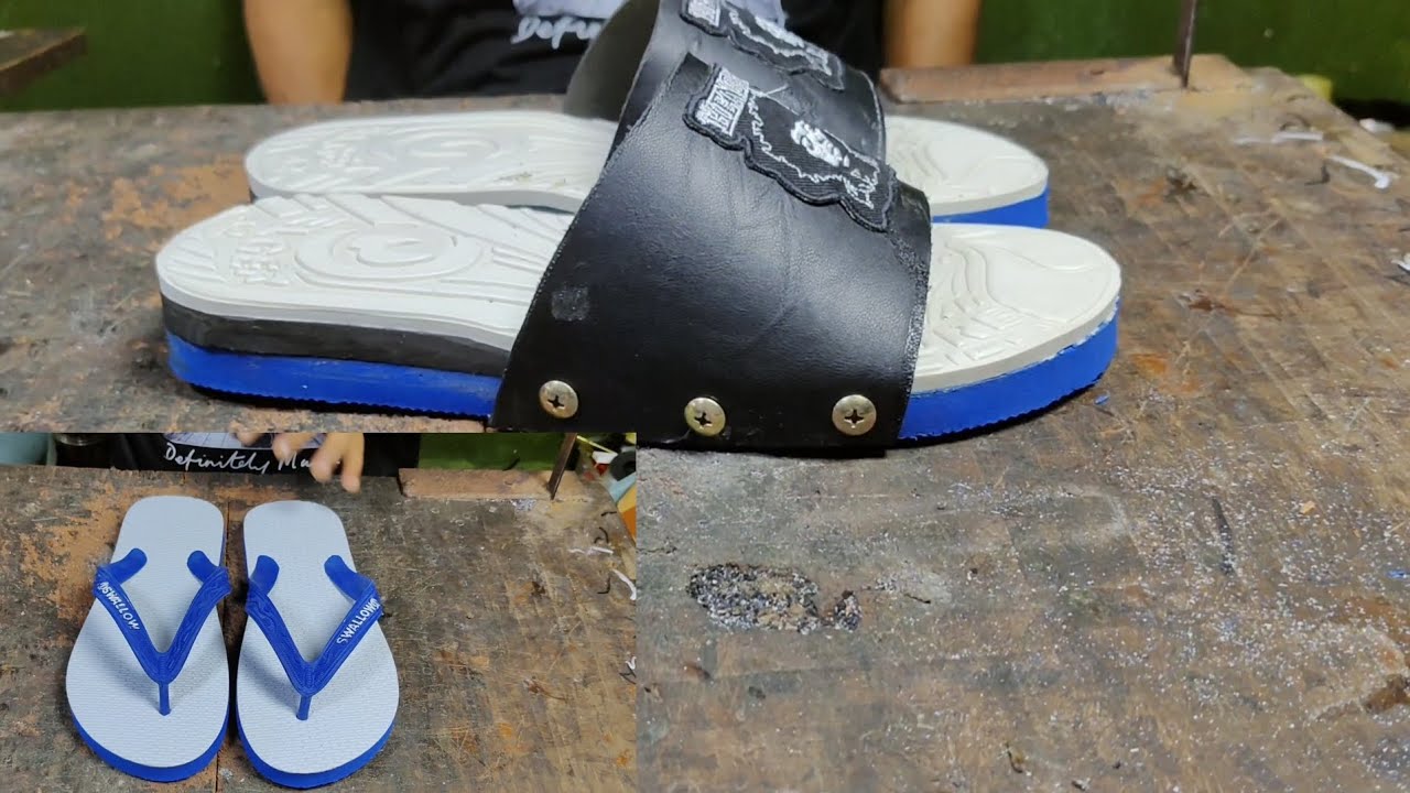 Membuat sandal selop cantik dengan sandal jepit 