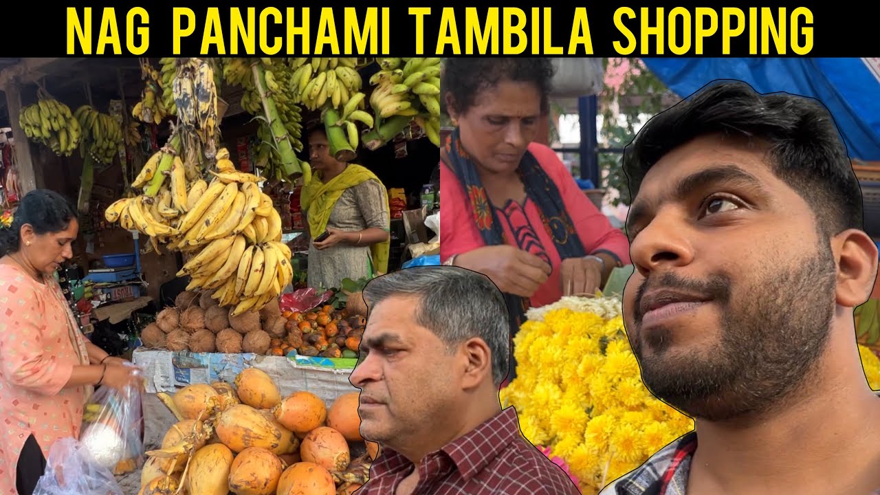 NAG PANCHAMI TAMBILA Shopping with Dad in Mangalore | Bajpe