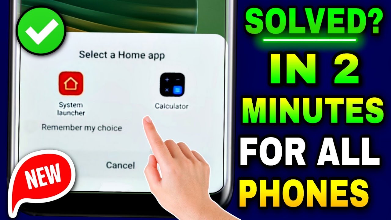 Select A Home App Problem Redmi | How To Change Default Home App | Default Launcher Settings 2025