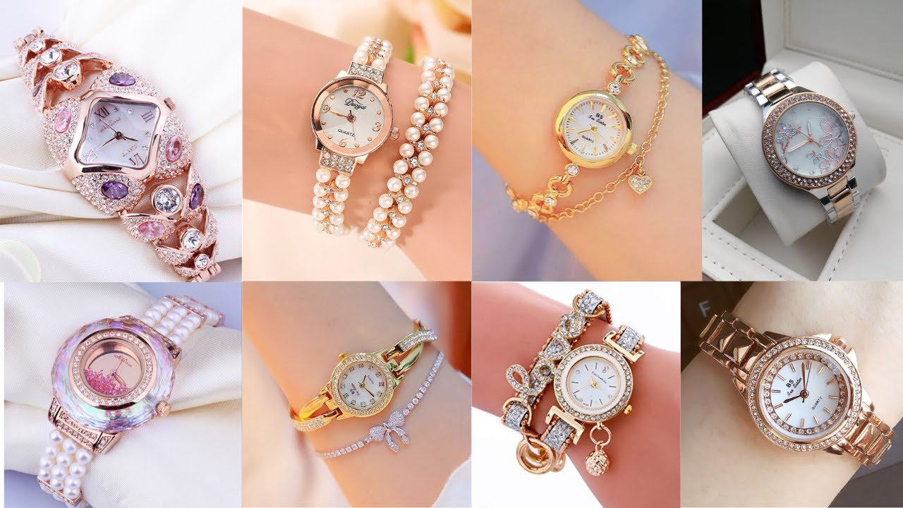 Beautiful Wrist Watch Collection// Ladies watch with bracelet designs ideas 2022-23