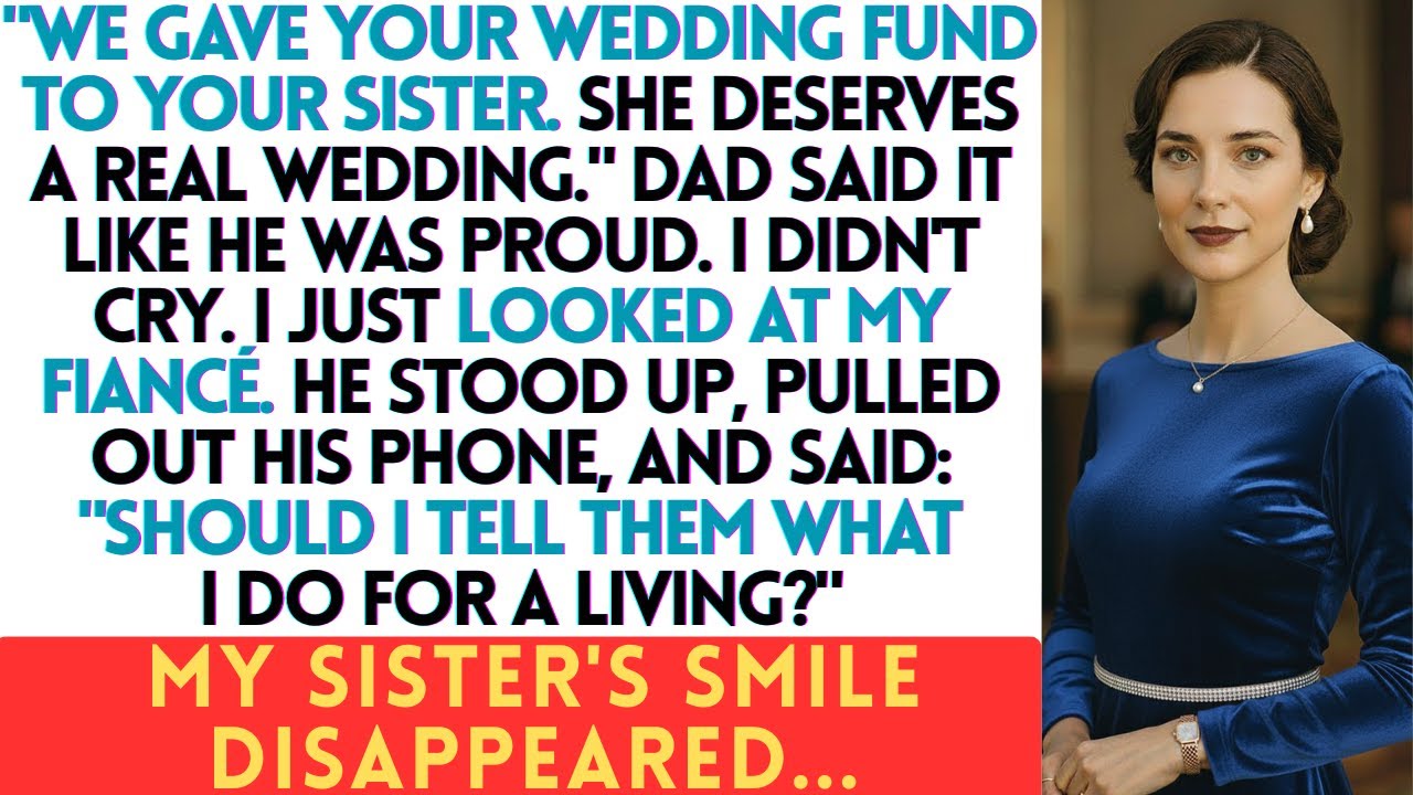 Dad Gave My Wedding Fund to My Sister—“She Deserves It ” Then My Fiancé Stood Up…