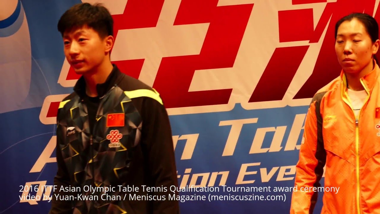 2016 ITTF Asian Table Tennis Qualification Tournament award ceremony - Meniscus Magazine