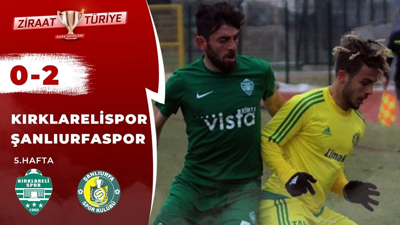 Kırklarelispor 0-2 Şanlıurfaspor Maç Özeti (Ziraat Türkiye Kupası A Grubu 5.Hafta) 19.01.2017