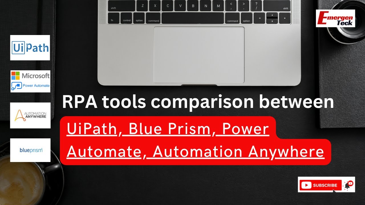 RPA tools comparison between UiPath, Blue Prism, Power Automate, Automation Anywhere | EmergenTecK