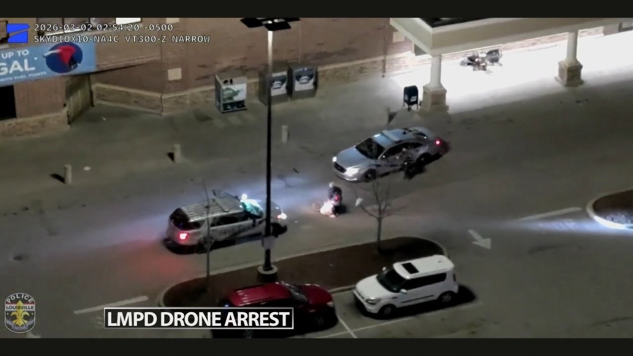 Community tip, drone help Louisville police arrest attempted robbery suspect