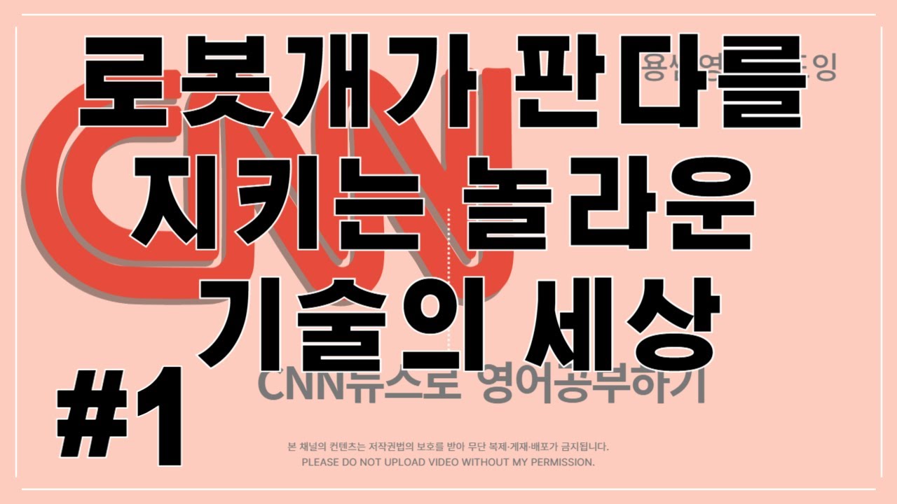 [CNN뉴스쉐도잉영어-로봇개가 판다를 지킨다#1]구간반복쉐도잉뉴스