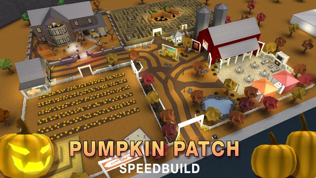 Roblox Bloxburg | Halloween Pumpkin Patch Speedbuild