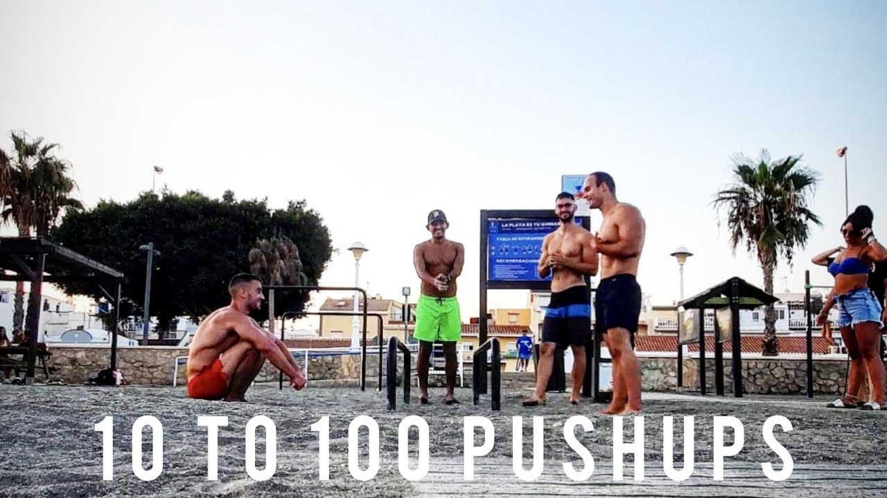 10-20-30...100 Pushups Serg and Javi (w/ @JaviAles27) the Bar-Barians in Torre del Mar 🇮🇹🇪🇸
