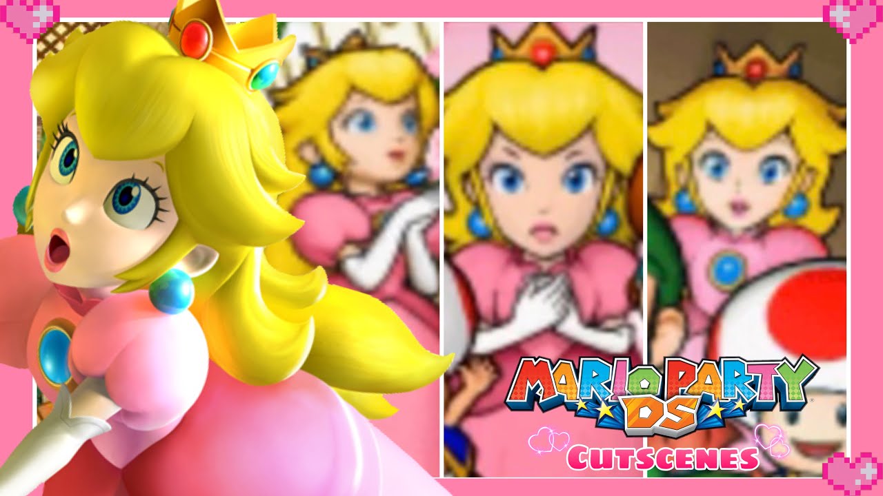 💗Mario Party DS - All Peach Story Mode Cutscenes💗