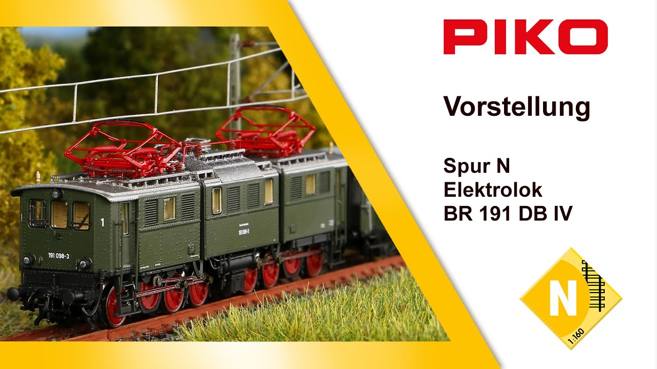 PIKO [V110] N Elektrolok BR 191 DB IV #40540