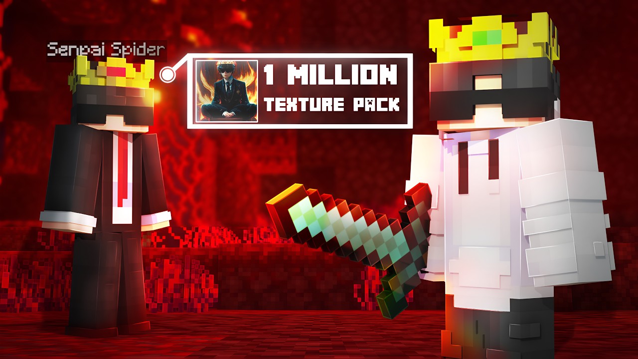 I Reviewed Senpai Spider’s 1M Texture Pack – The ULTIMATE PvP & Survival Pack! 🔥