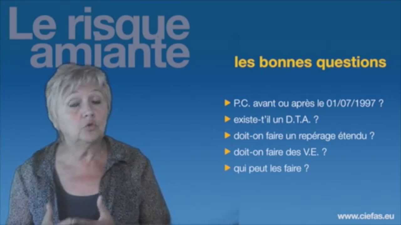 Se poser les bonnes questions relativement au risque amiante sous section 4