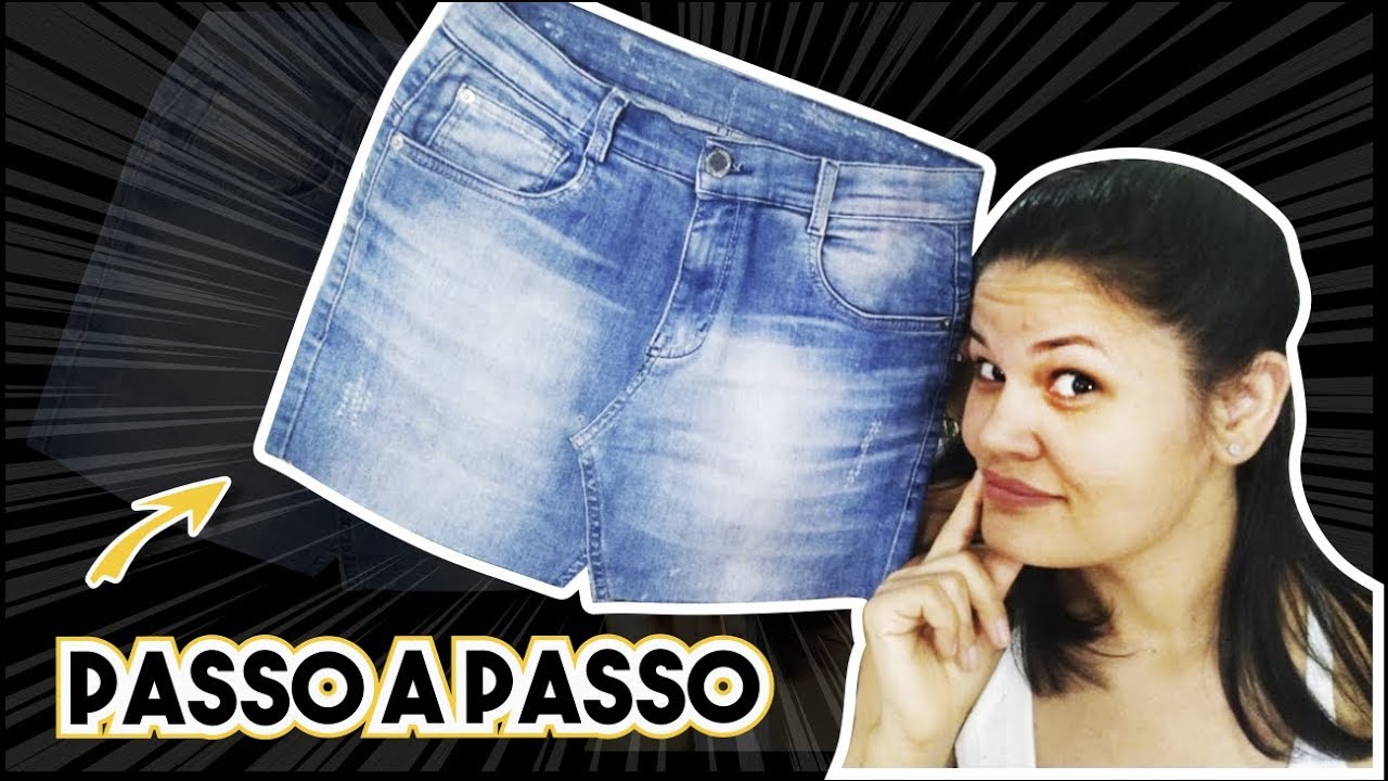 Transformando Calça Jeans em Saia | CUSTOMIZAÇÃO 💡