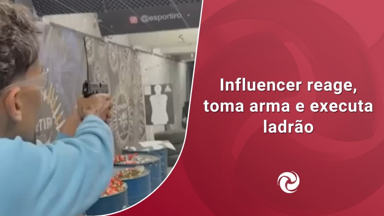 Influencer reage, toma arma e executa ladrão