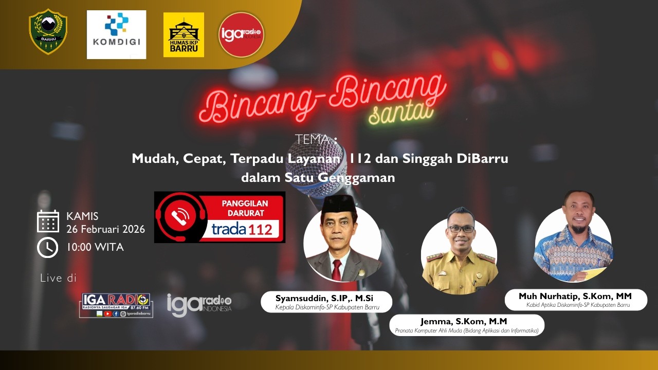 Mudah, Cepat, Terpadu Layanan  112 dan Singgah DiBarru dalam Satu Genggaman