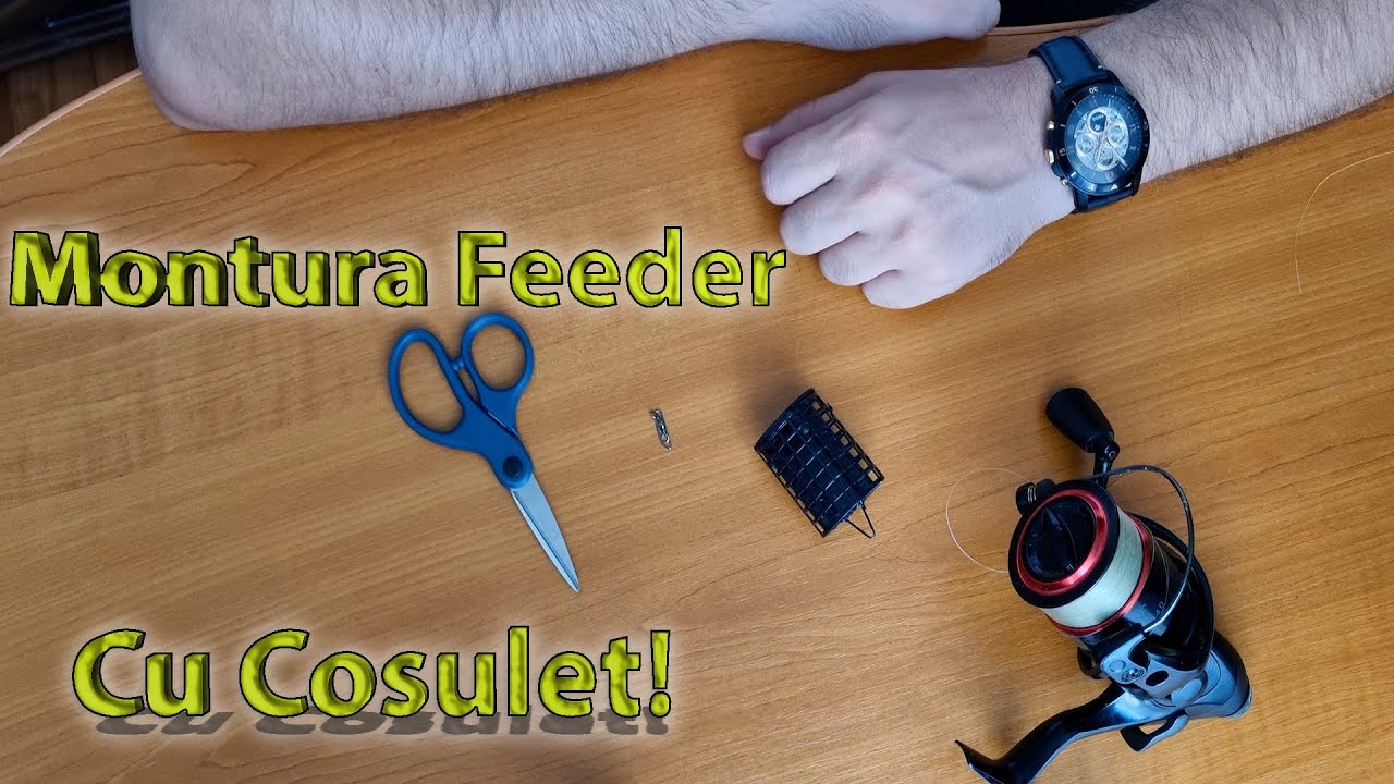 Montura cu Cosulet pentru Feeder!🎣 Perfecta pentru caras, platica, mreana si ciortan!